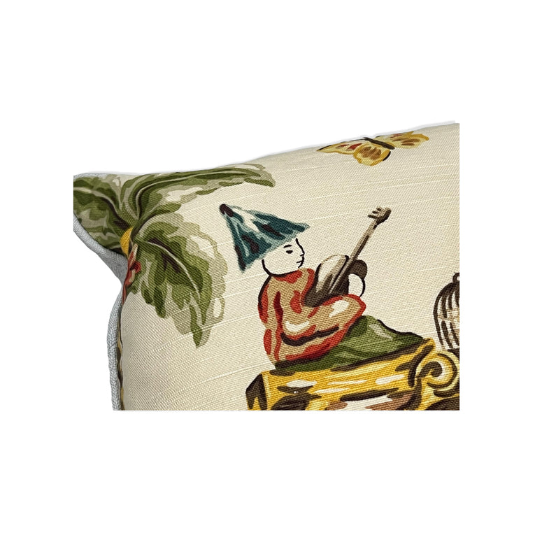 Man on Elephant Cushion