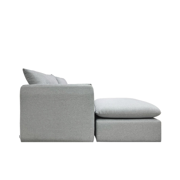 Nathan 3 Seater Modular Sofa With Ottoman - EcoClean