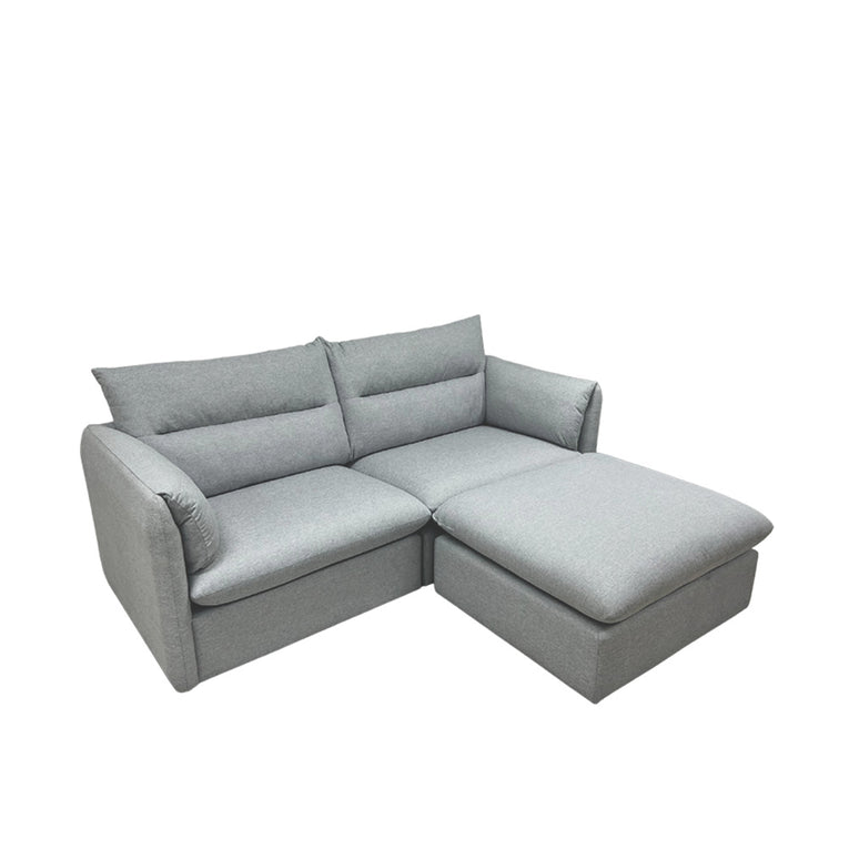 Nathan 3 Seater Modular Sofa With Ottoman - EcoClean