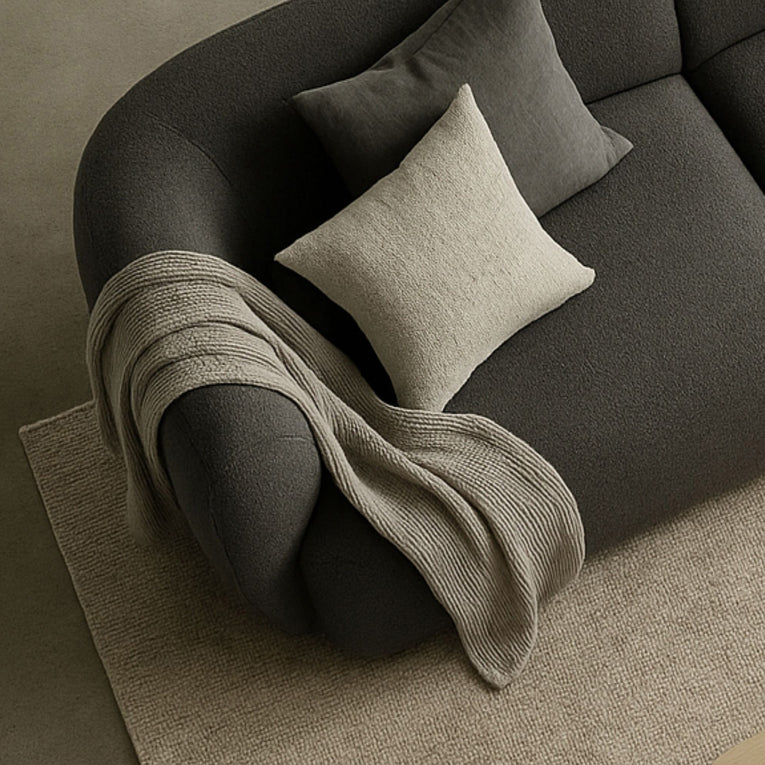 Pebble 3 Seater Chaise Sectional Sofa-EcoClean