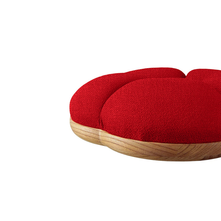 Flower Wooden Floor Cushion