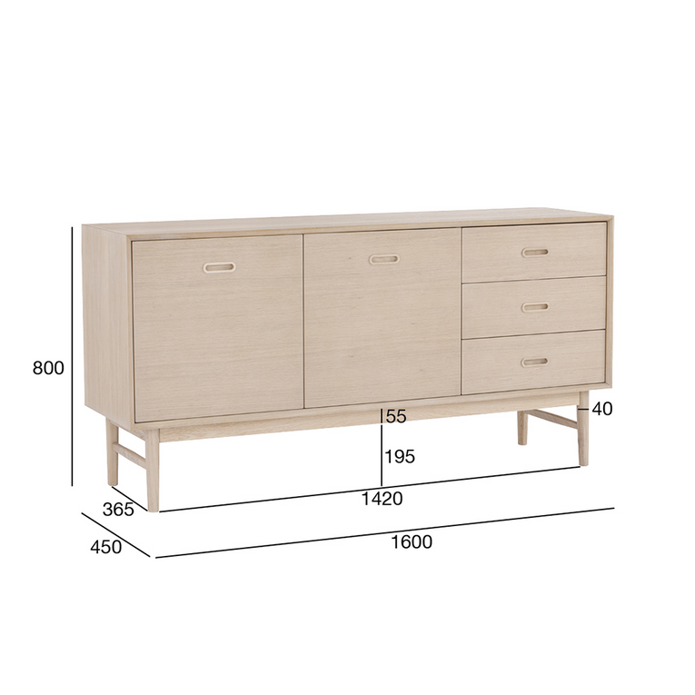 Archie Sideboard-1.6m