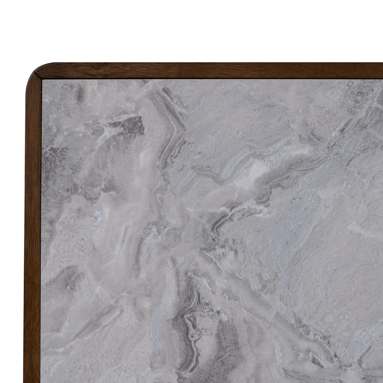 Andrea Walnut/Marble Dining Table-1.35m
