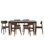 Andrea Walnut/Marble Dining Set