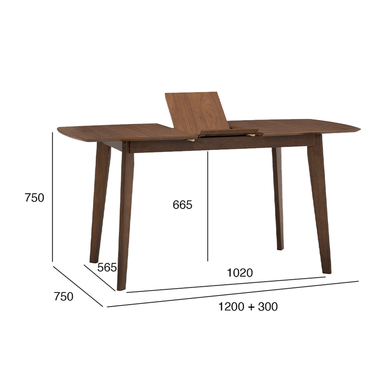 Harper Extendable Dining Table - 1.2m