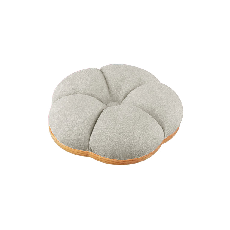 Flower Wooden Floor Cushion
