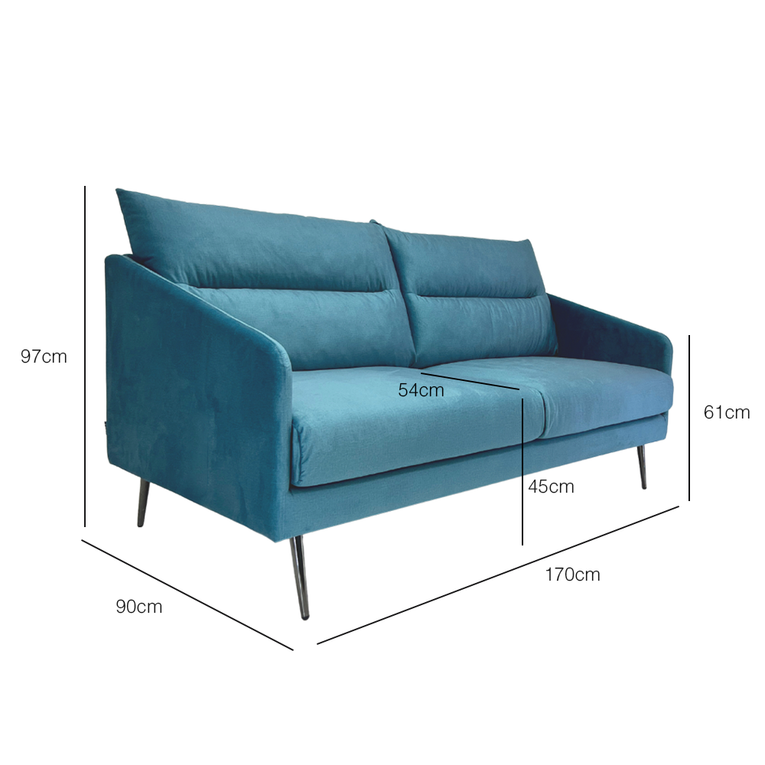 Hansen Velvet Sofa