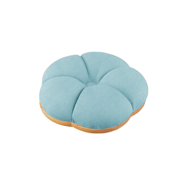 Flower Wooden Floor Cushion