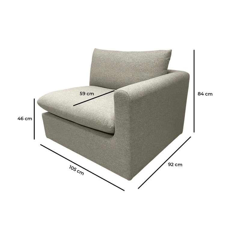 Madison Right-Arm Modular Chair