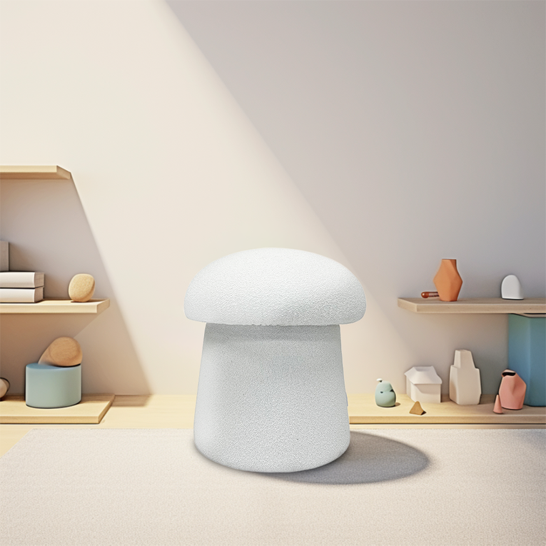 Mushi Boucle Dressing Stool