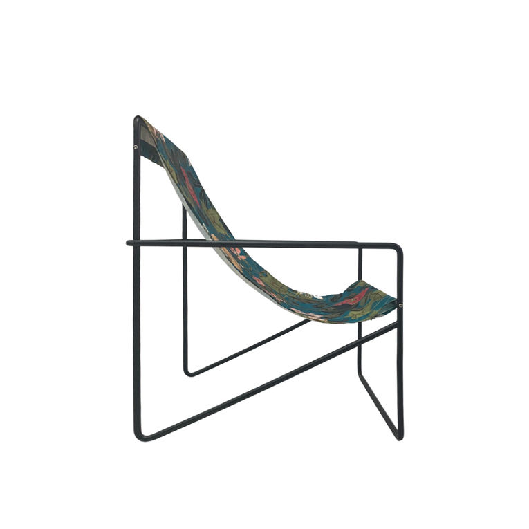 Coastal Designer Lounge Chair-Kingfisher