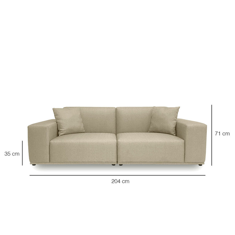 Moota 3 Seater Modular Sofa - EcoClean