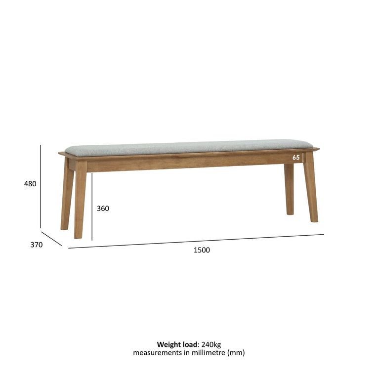 Jana Dining Bench - 1.5m