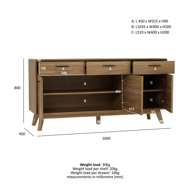 Jana Sideboard-1.6m