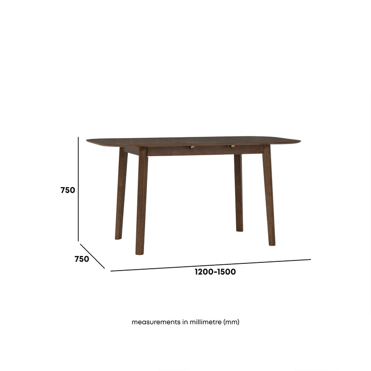 Herman Extendable Dining Table - 1.2m