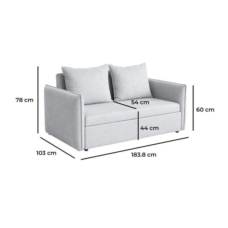 Lumi 2 Seater Sofa Bed