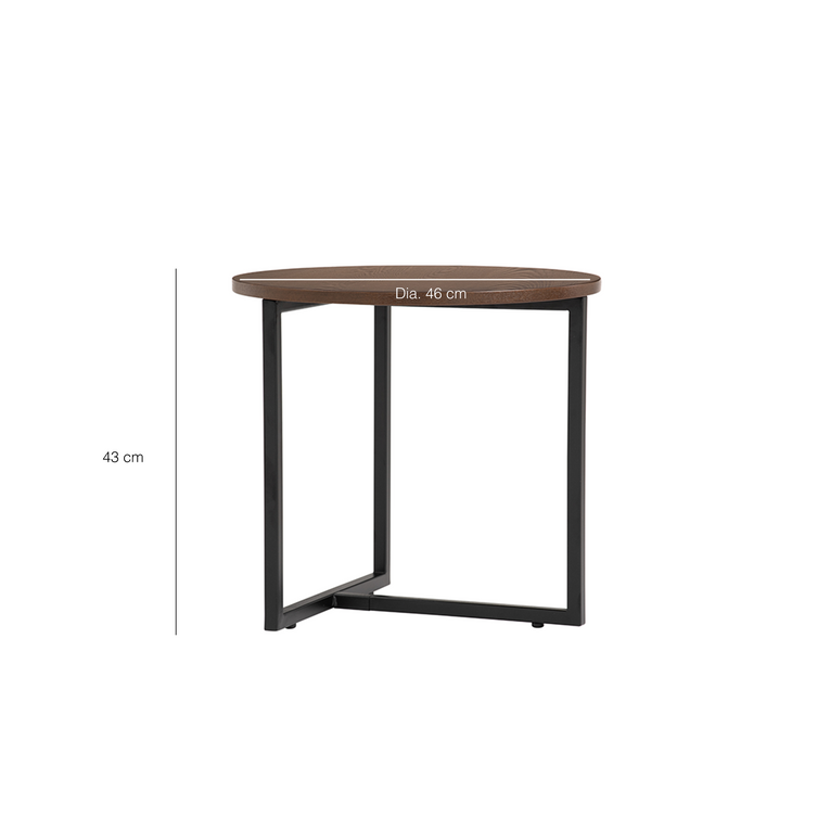 Aspen Side Table - Walnut