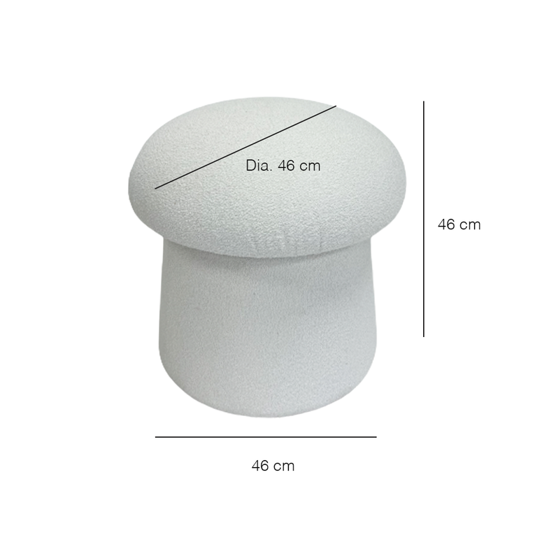 Mushi Boucle Dressing Stool