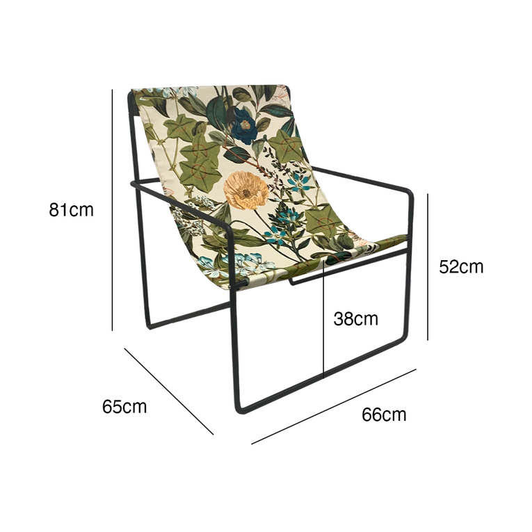 Coastal Designer Lounge Chair-Denim