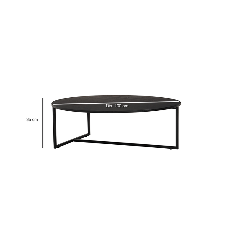 Aspen Coffee Table - Black Ashwood