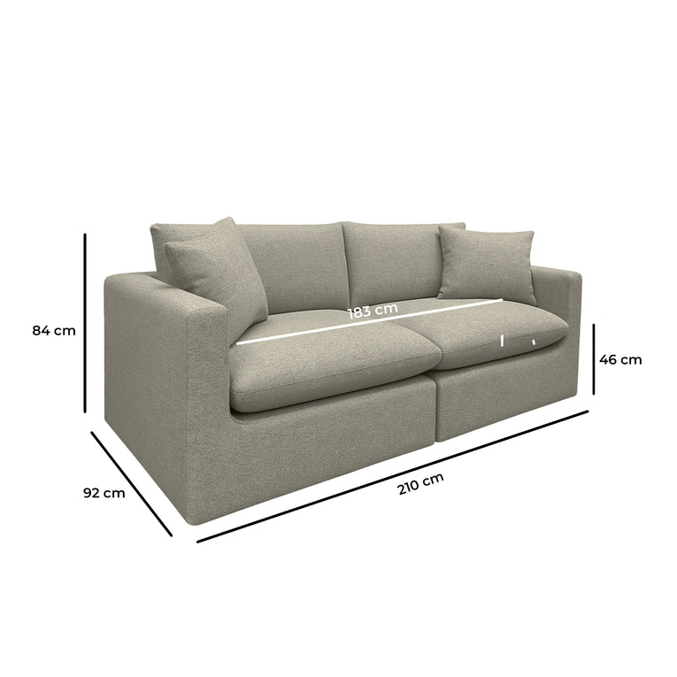 Madison 3 Seater Down Feather Modular Sofa