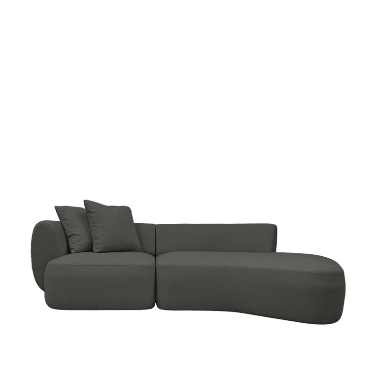 Pebble 3 Seater Chaise Sectional Sofa-EcoClean