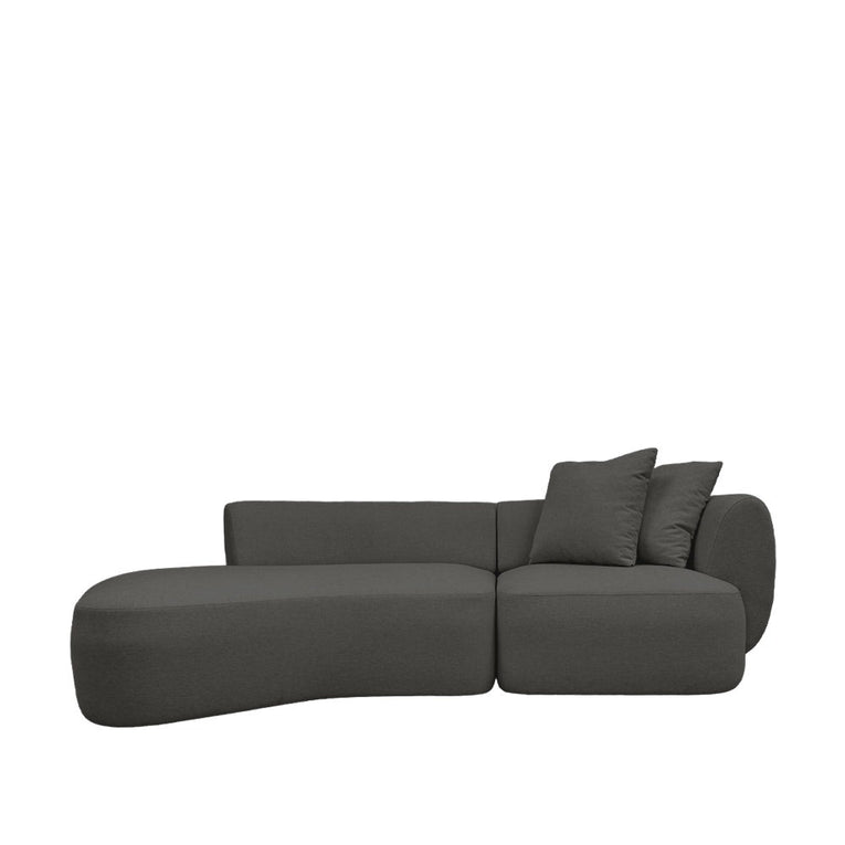 Pebble 3 Seater Chaise Sectional Sofa-EcoClean