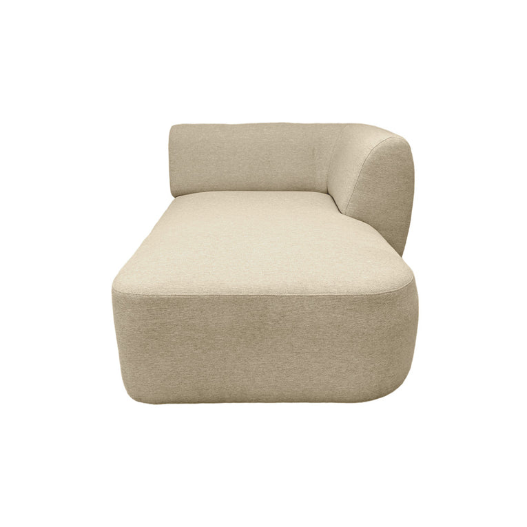 Pebble Right-Arm Chaise Sectional Chair - EcoClean