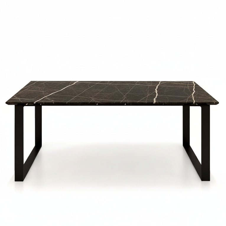 Trestle Marble Dining Table