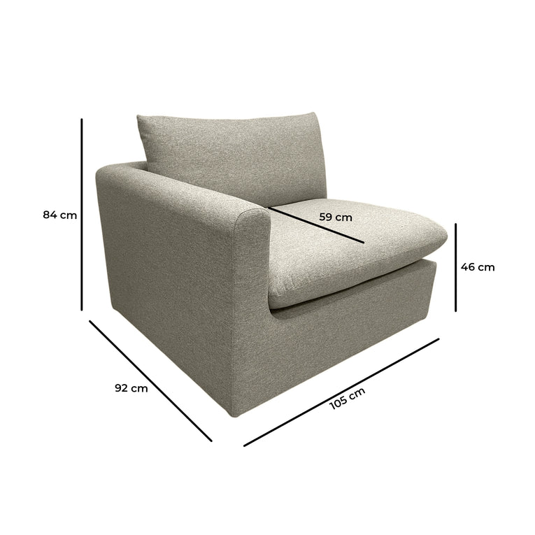 Madison Left-Arm Modular Chair