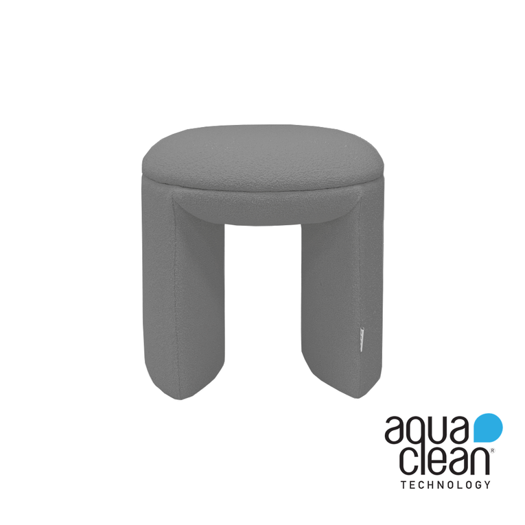 Stacy Boucle Dressing Stool - AquaClean
