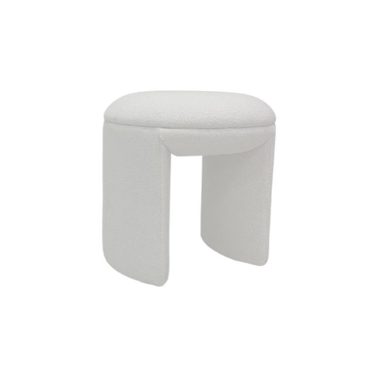 Stacy Boucle Dressing Stool - AquaClean