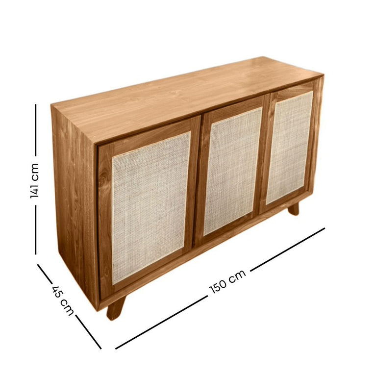 Tural Rattan Sideboard-1.5m