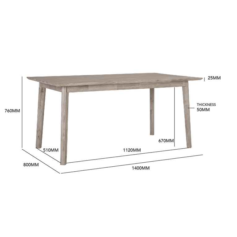Maxim Dining Table - 1.4m