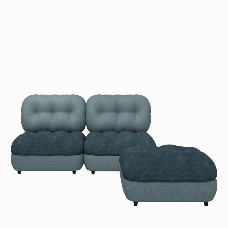 Marlow 2 Seater Sectional With Ottoman