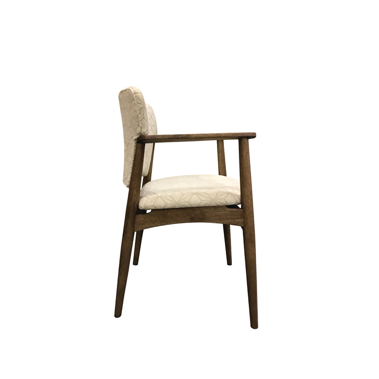 Philos Retro Dining Armchair Walnut