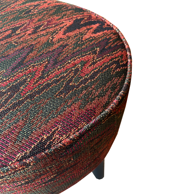 Batik Weave Ottoman