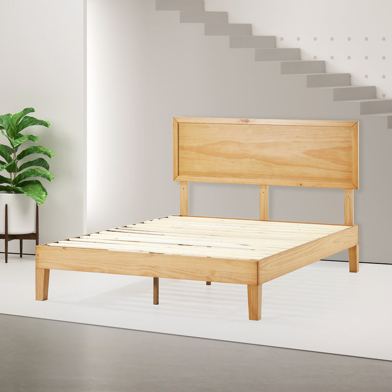 Zinus Beckham Wooden Bed Ensemble
