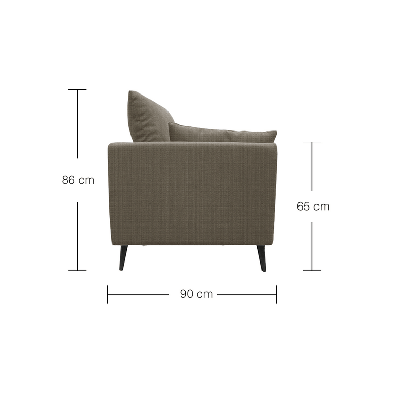 Benz 2.5 Seater Sofa - EcoClean