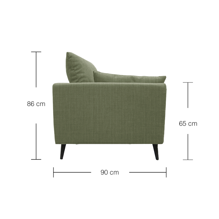 Benz 3 Seater Sofa - EcoClean