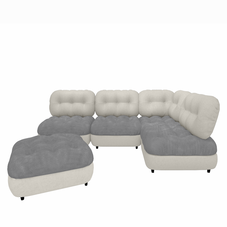 Marlow Chaise Sectional Sofa With Ottoman