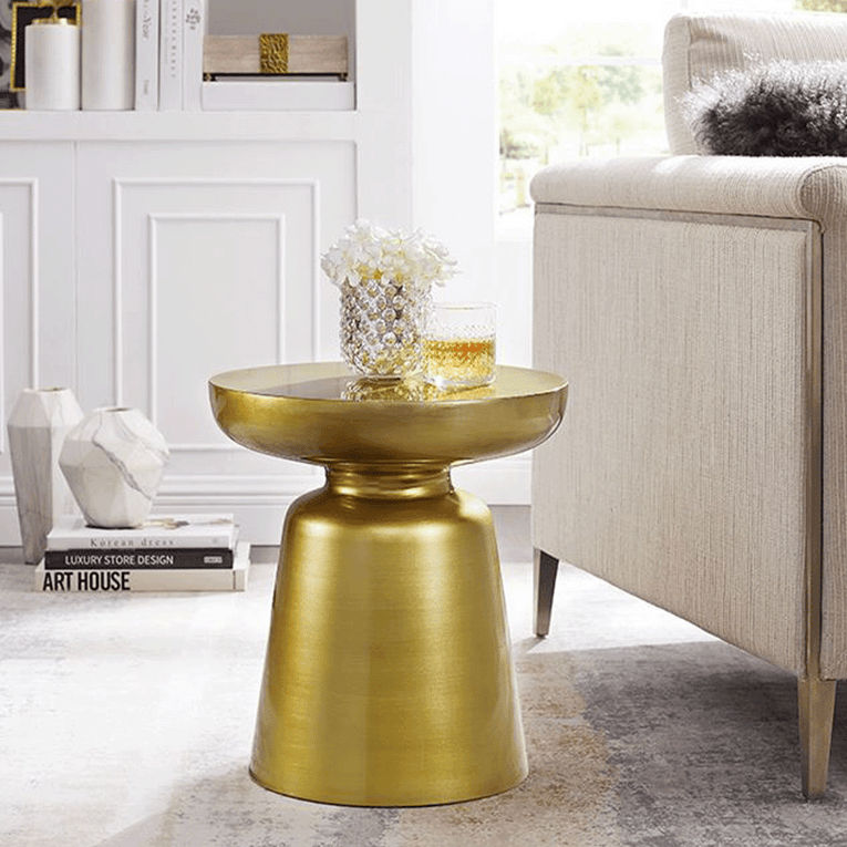 Ringer Side Table - Gold