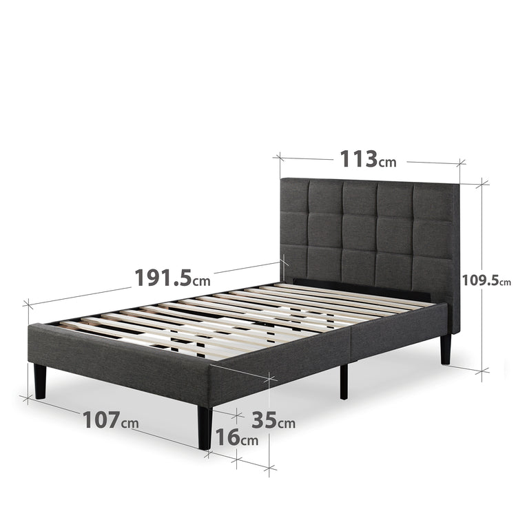 Zinus Lottie Upholstered Bed Frame