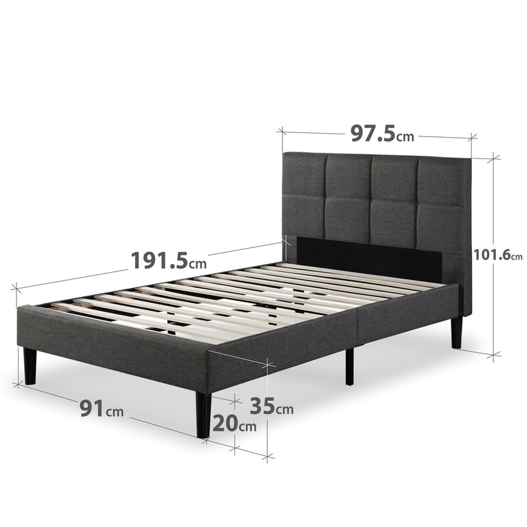 Zinus Lottie Upholstered Bed Frame