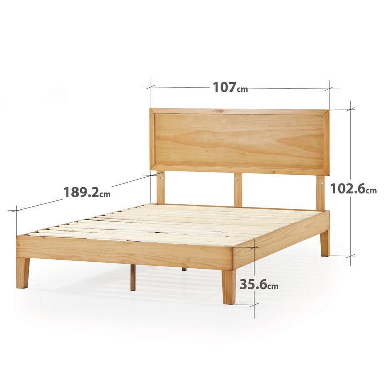 Zinus Beckham Wooden Bed Ensemble