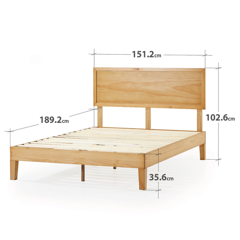 Zinus Beckham Wooden Bed Ensemble