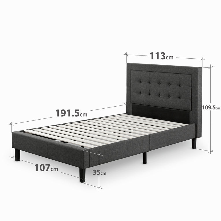 Zinus Dachelle Fabric Upholstered Bed Frame
