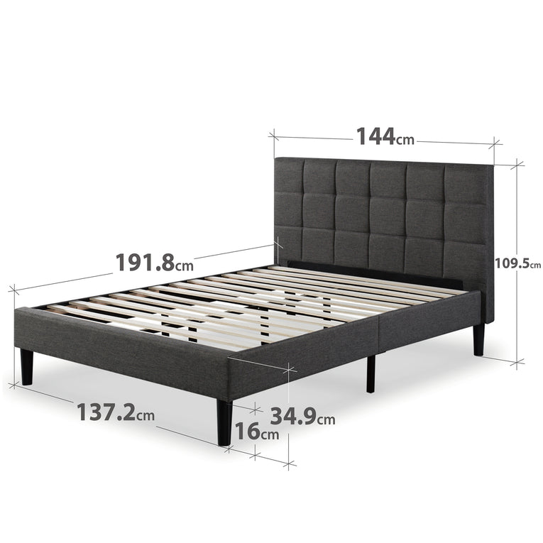 Zinus Lottie Upholstered Bed Frame