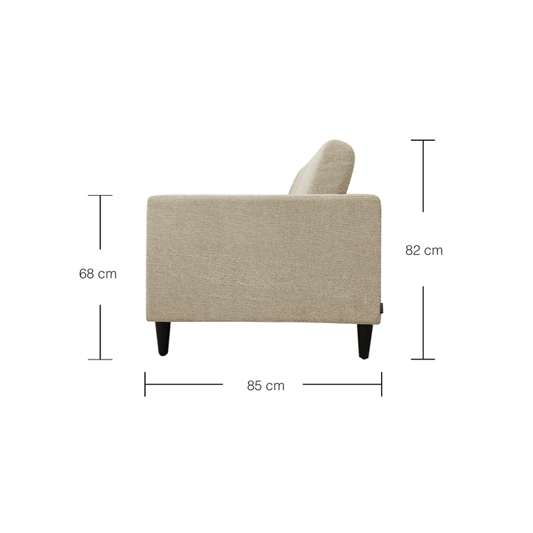 Bonnel 3 Seater Sofa - EcoClean